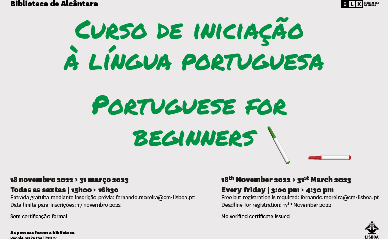 Curso de iniciação à língua Portuguesa