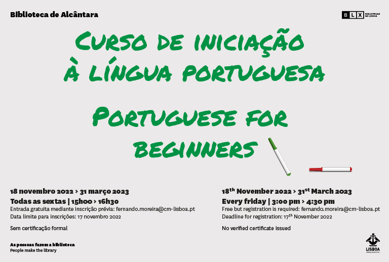 Curso de iniciação à língua Portuguesa