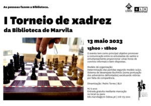 Torneio de Xadrez na Biblioteca de Marvila.