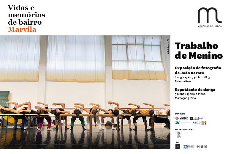 Corpo de bailarinos nos ensaios.