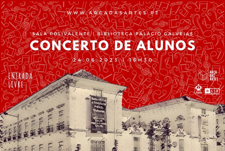 Concerto de Alunos da Arca das Artes, na Biblioteca Palácio Galveias.