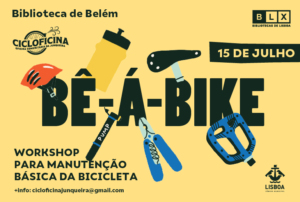 Workshops para aprender e treinar o bê-á-bá da mecânica e manutenção básica de bicicletas. Tema de julho: PNEUS.