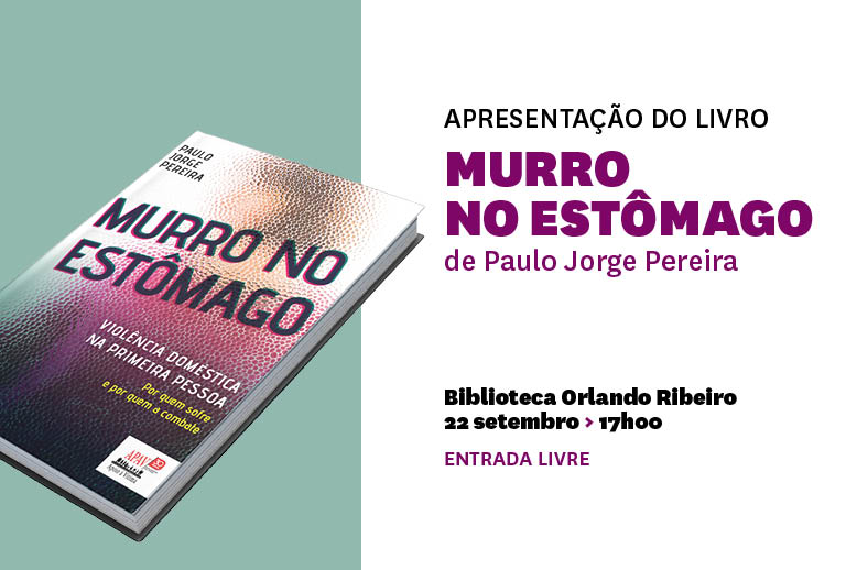 Livro de Paulo Jorge Pereira, sobre a violência doméstica, na Biblioteca Orlando Ribeiro.