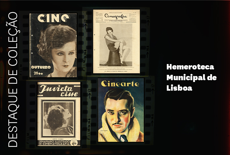 Imagem com capas de quatro revistas sobre cinema.