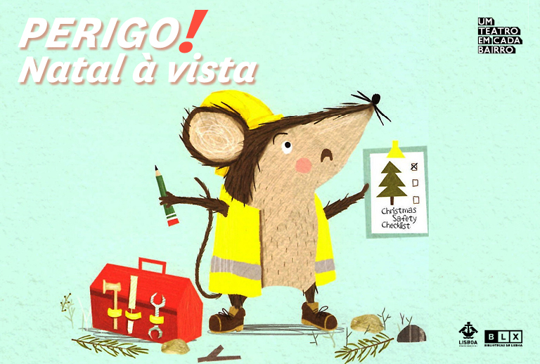 Imagem com uma ilustração de Samara Hardy em 'O rato que cancelou o Natal'.