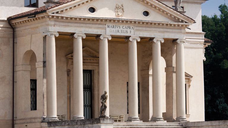 Fachada da Villa La Rotonda do arquiteto Andrea Palladio.