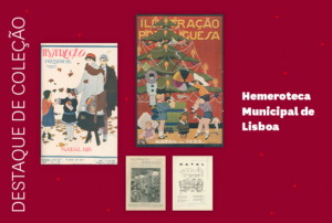 Imagem com capas da revista 'Ilustração Portuguesa'.