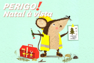 Imagem com ilustração do livro "O rato que cancelou o Natal", de Madeleine Cook.