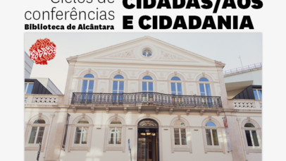 Imagem com a fachada principal da Biblioteca de Alcântara.