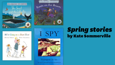 Imagem com capas de livros infantis em inglês.