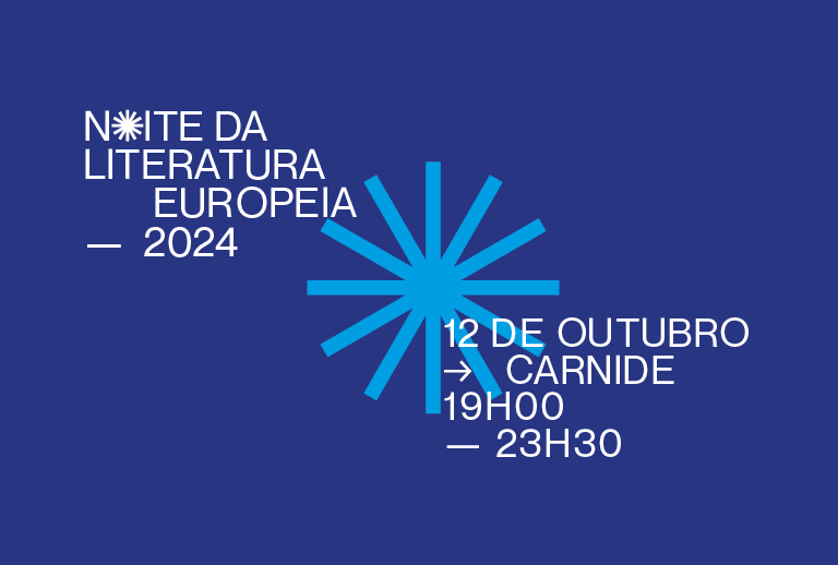 Imagem com o logotipo da Noite da Literatrta Europeia