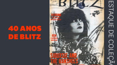 Imagem com a capa no número 1 da publicação periódica 'Blitz'.