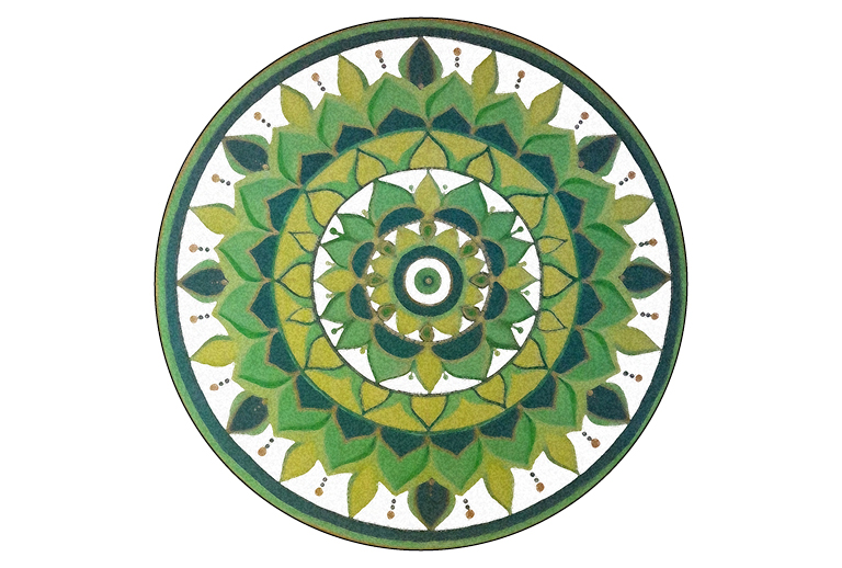 Imagem com o desenho de uma mandala.