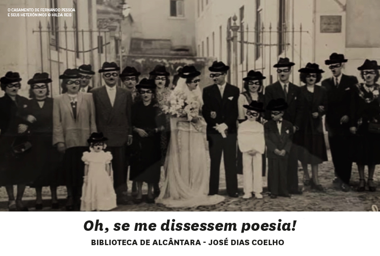 Imagem de uma fotografia a preto e branco de um casamento.