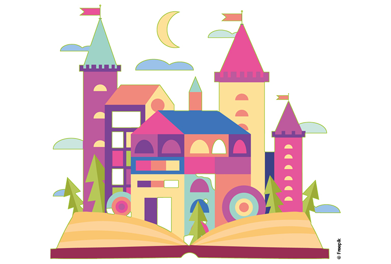 Imagem com ilustração infantil.