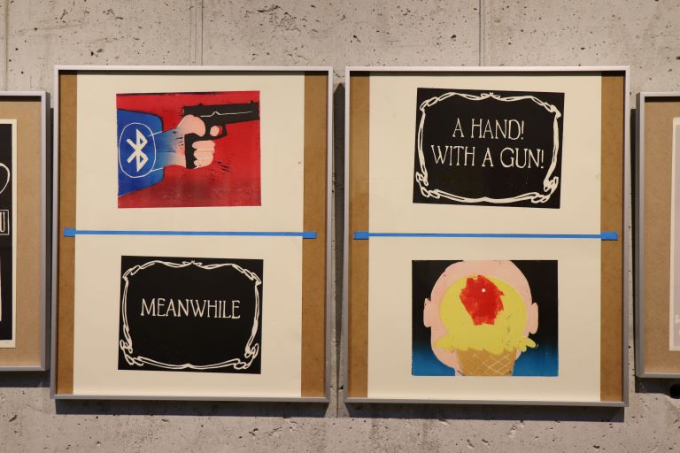 Imagem de uma das obras expostas.