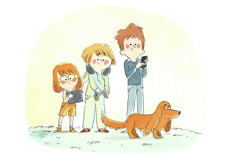 Imagem com ilustração infantil.
