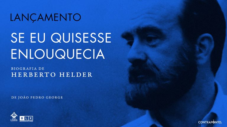 Imagem com retrato de Herberto Helder.