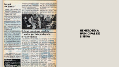 Imagem com umas páginas do periódico 'O Jornal'.