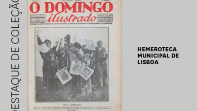 Imagem com a capa do periódico 'O domingo ilustrado'.