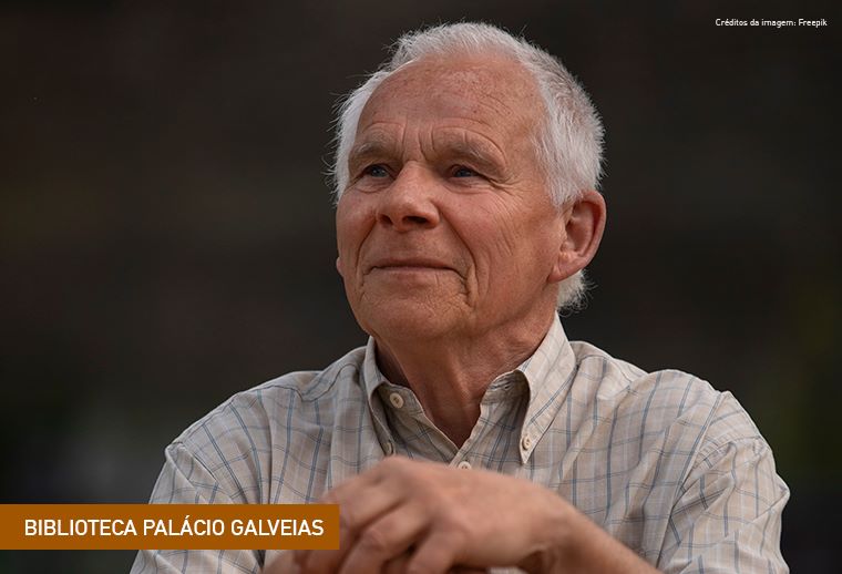 Imagem com o retrato de uma pessoa idosa.