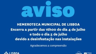 Imagem com texto do aviso