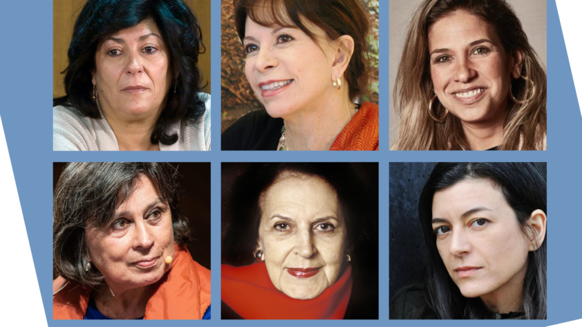Imagem com retratos de algumas das autores.