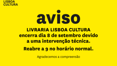 Imagem com o texto do aviso.