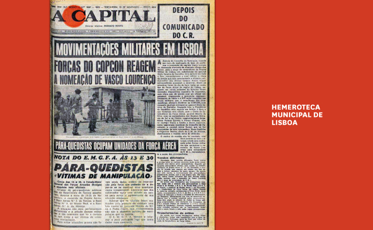 Imagem com uma das capas dos periódicos.