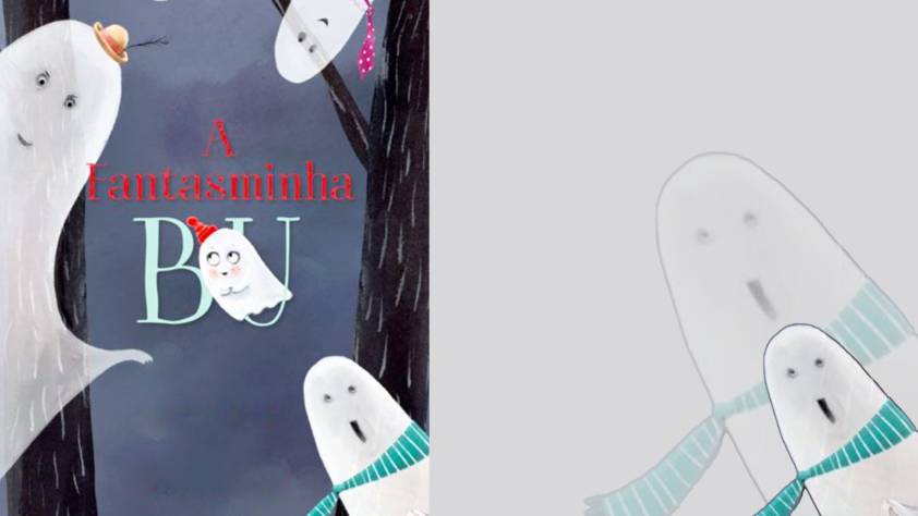 Imagem com a ilustração infantil.