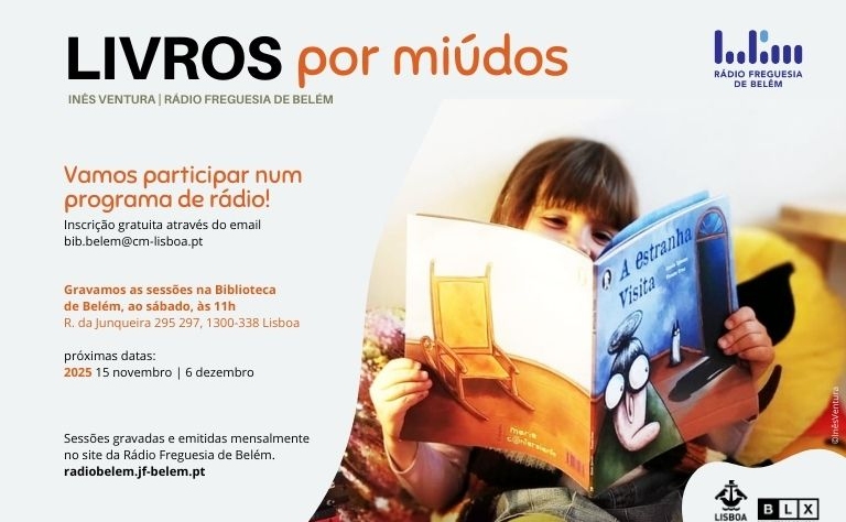 Imagem com uma criança a ler.