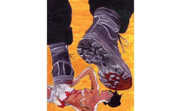 Imagem de uma das obras em exposição.