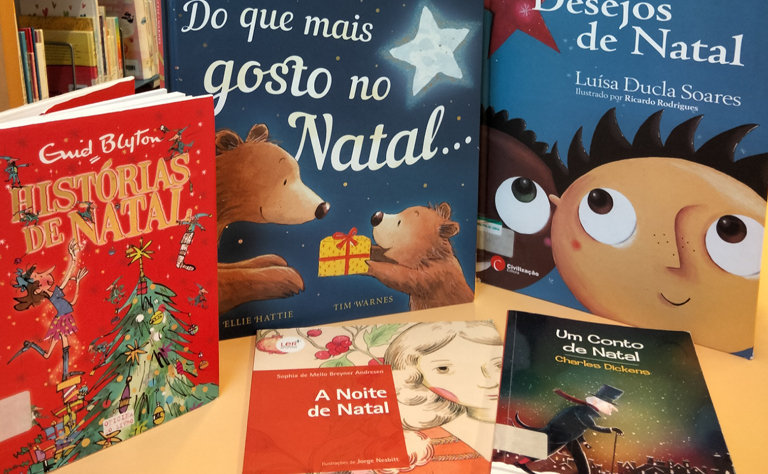 Imagem com capas de livros.