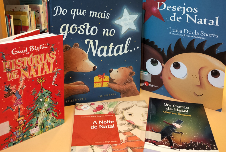 Imagem com capas de livros.