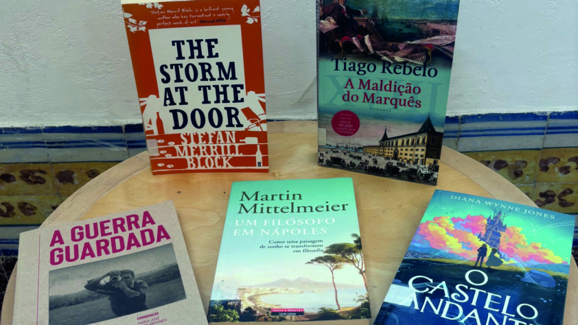 Imagem com várias capas de livros.