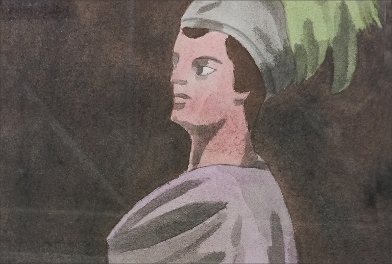 Imagem de um pormenor de uma das obras do artista.