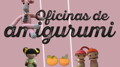 Imagem com alguns exemplos de figuras em amigurumi.