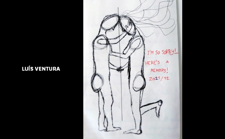 Imagem com uma das obras do artista.