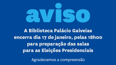 Imagem com texto do aviso