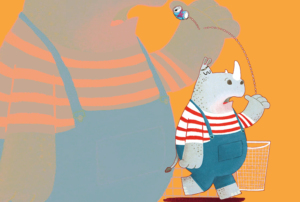 Imagem com uma ilustração infantil.