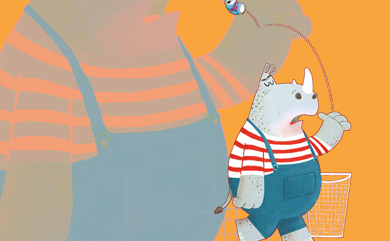 Imagem com uma ilustração infantil.