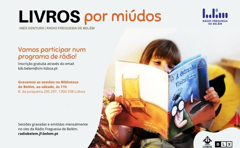 Imagem com uma criança a ler.