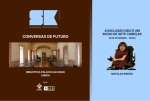 Imagem com o retrato da oradora.