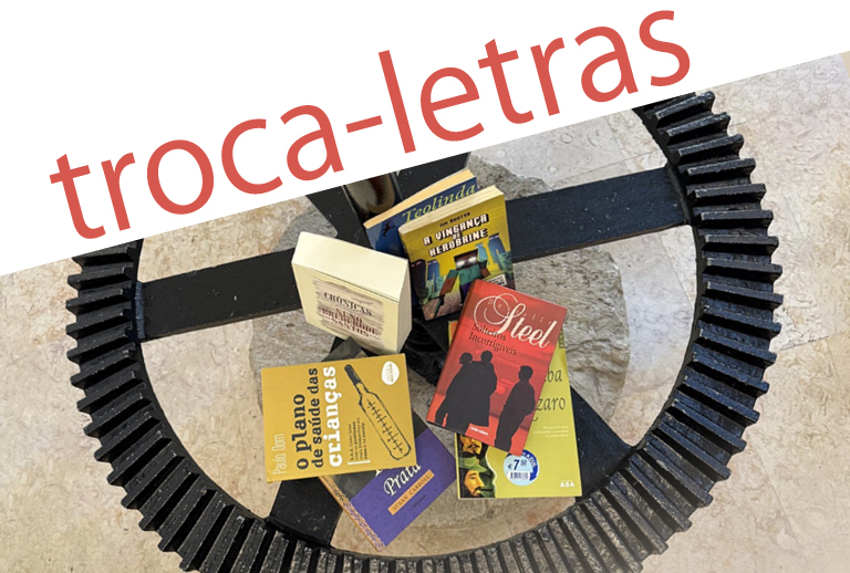 Imagem com livros.