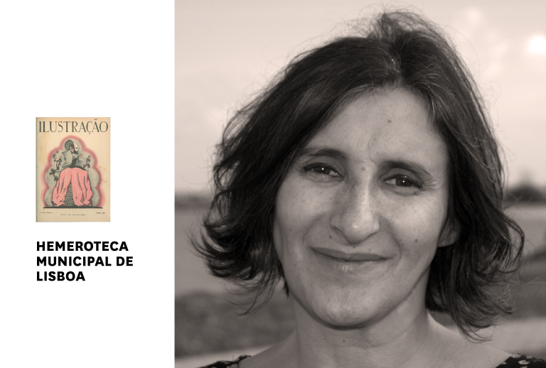 Imagem com a capa da revista e o retrato de Paula Magalhães.