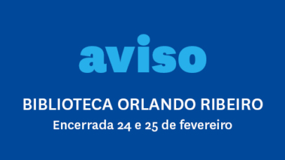 Imagem com as datas e nome da biblioteca.