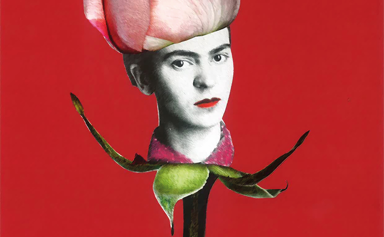 Imagem com um pormenor de uma das obras da exposição.