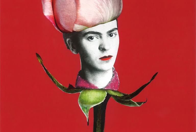 Imagem com um pormenor de uma das obras da exposição.