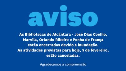 Imagem com o texto do aviso.