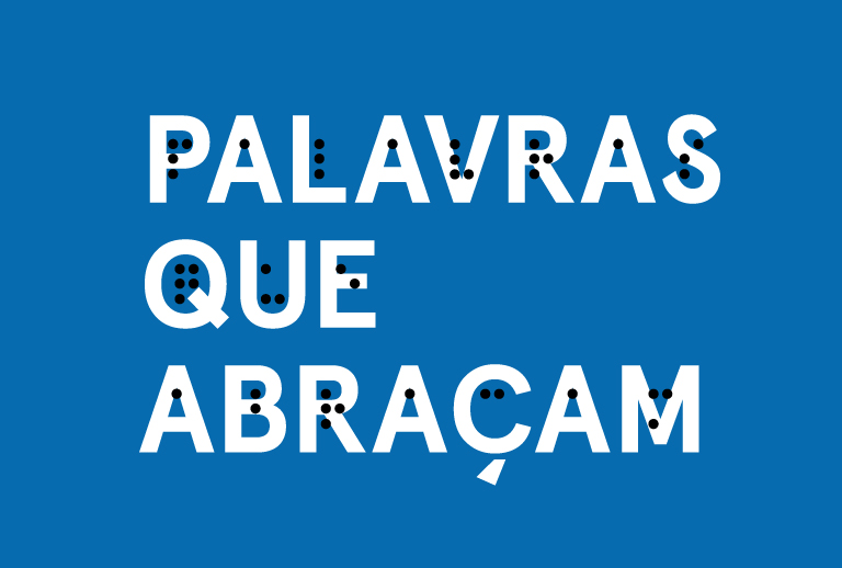 Imagem com o título em escrita comum e em braille.